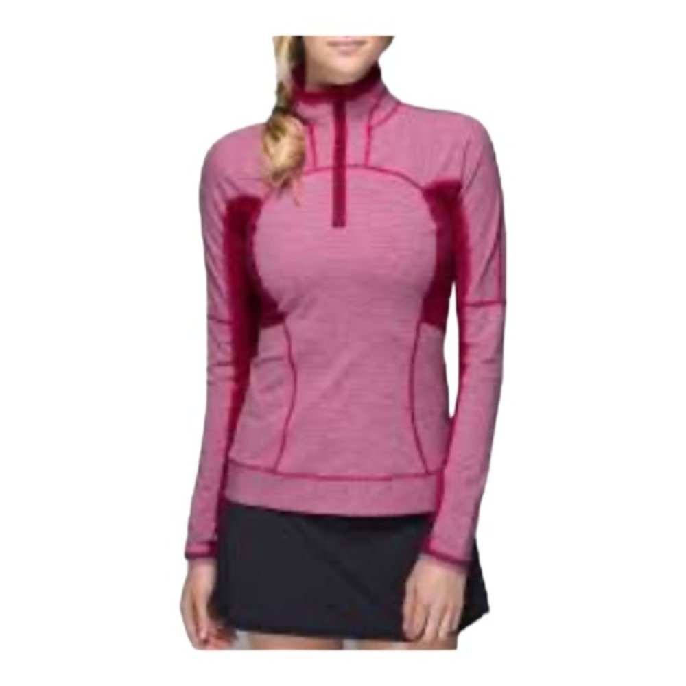 Lululemon Its Rulu Run Half Zip in Mulled Wine Size 4